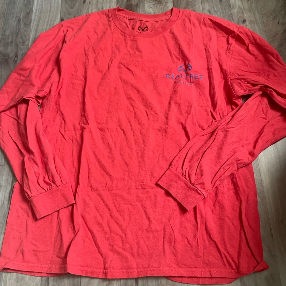 Realtree Men's Red Long Sleeve Shirt